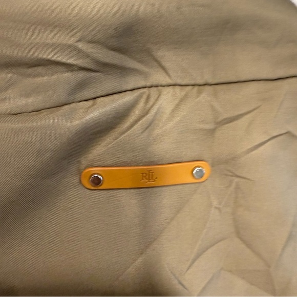 Lauren Ralph Lauren Women’s Cinched-waist Anorak Jacket Sz XXL Khaki Tan Hooded - Picture 11 of 15